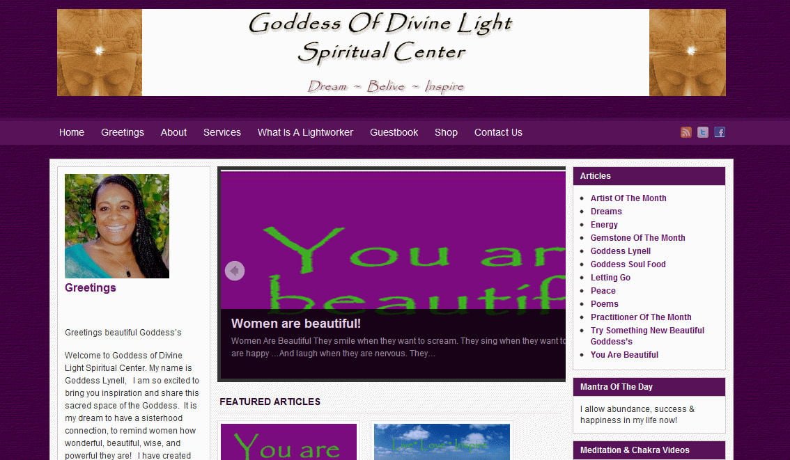 Goddess Of Divine Light Spiritual Center