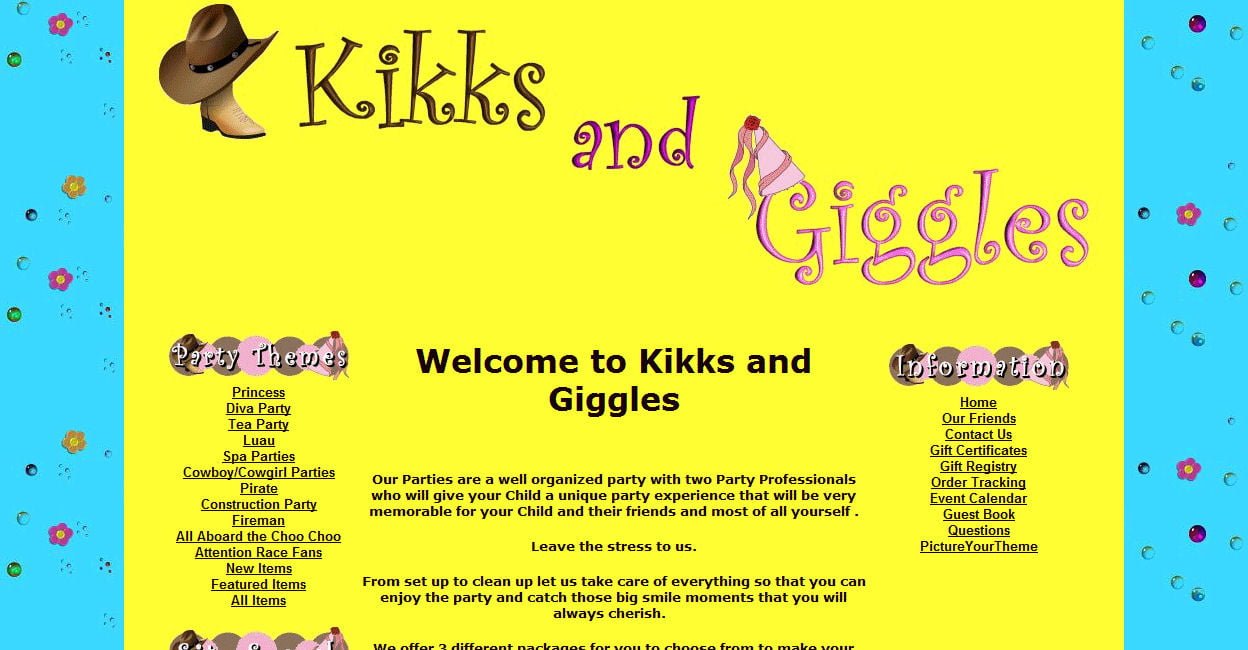 Kikks & Giggles Parties